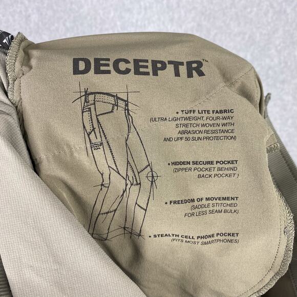 KUHL Pants Mens 33x34 (37x28.5) Deceptr Hiking Pant Burnt Olive - Picture 9 of 11